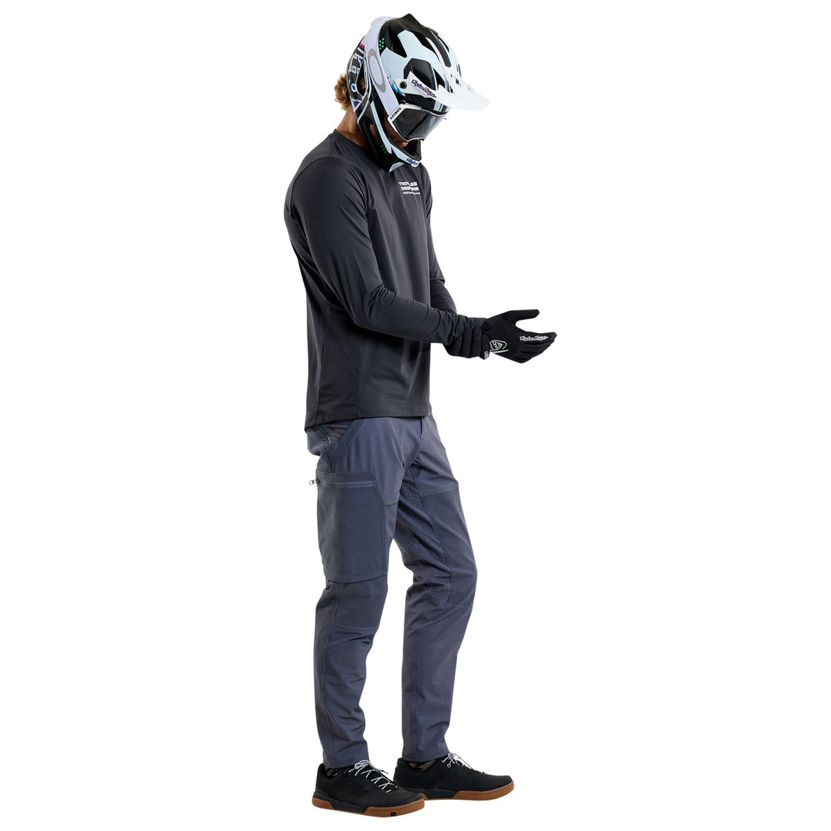 Ruckus Long Sleeve Ride Tee Factory Carbon