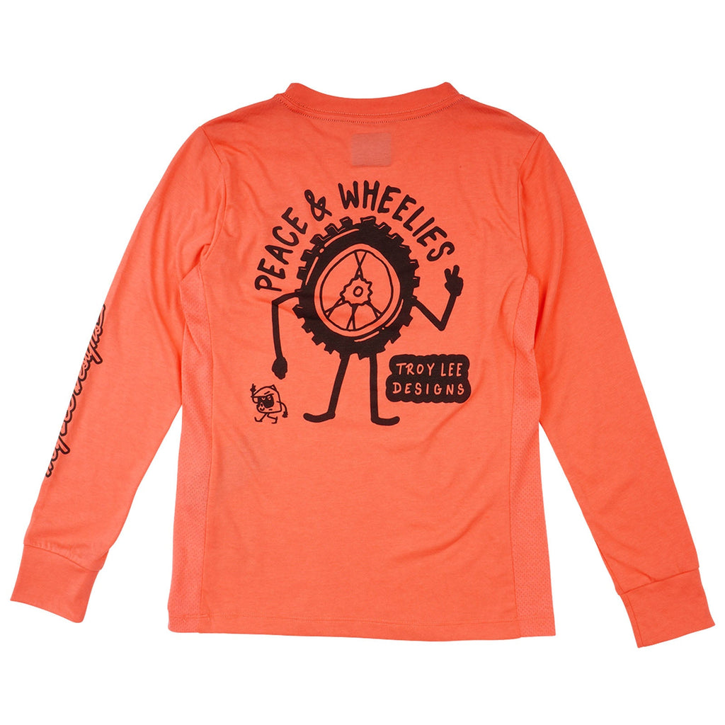 Youth Skyline Ride Long Sleeve Tee P&W Melon
