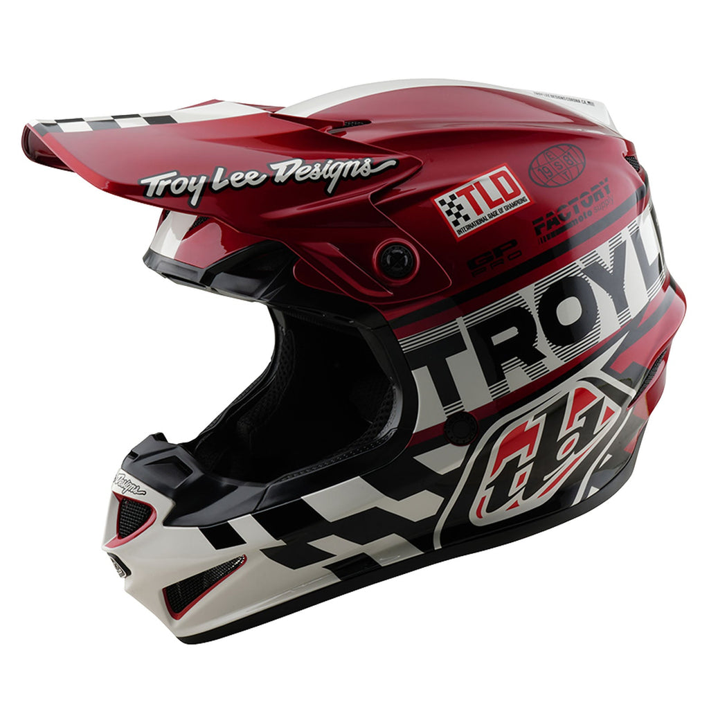 GP Pro Helmet Fifty-50 White / Red