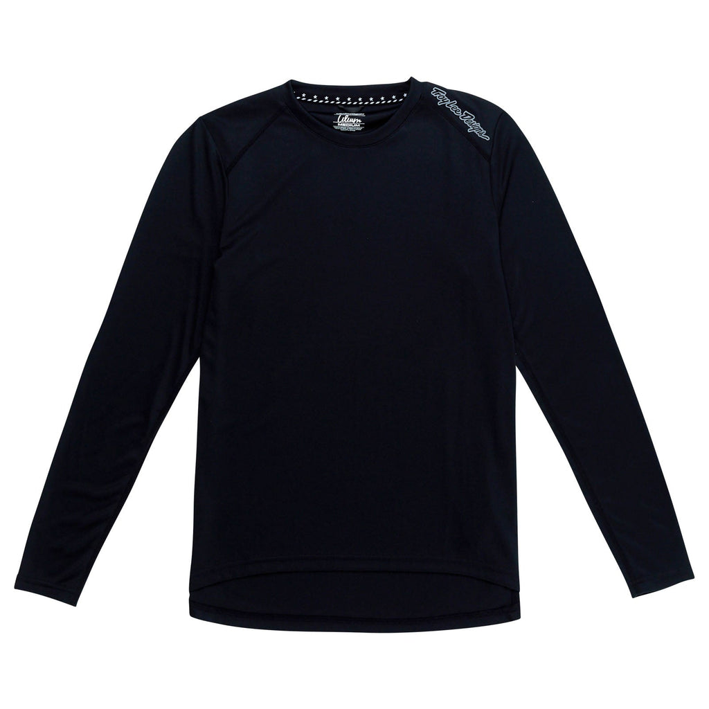 Womens Lilium Long Sleeve Jersey Mono Black