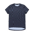 Womens Lilium Short Sleeve Jersey Twisted Checkers Black