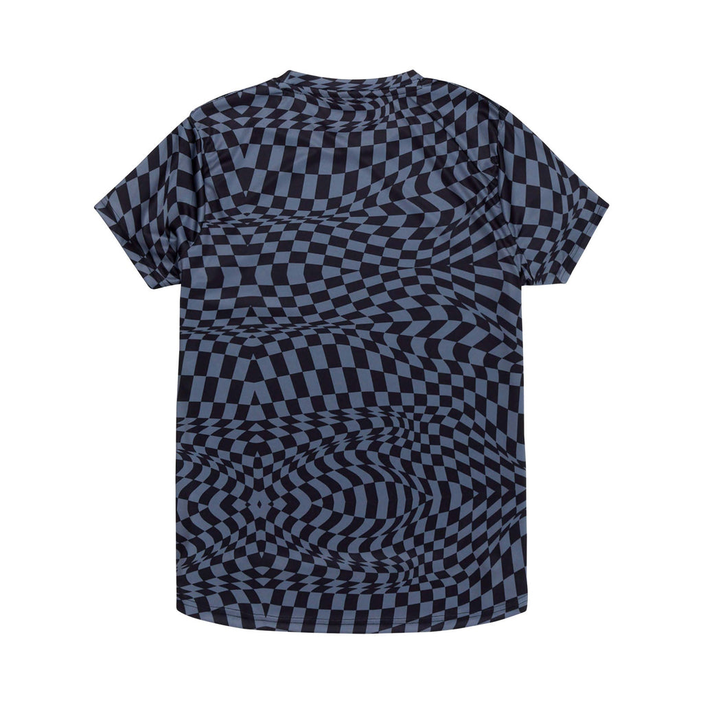 Womens Lilium Short Sleeve Jersey Twisted Checkers Black